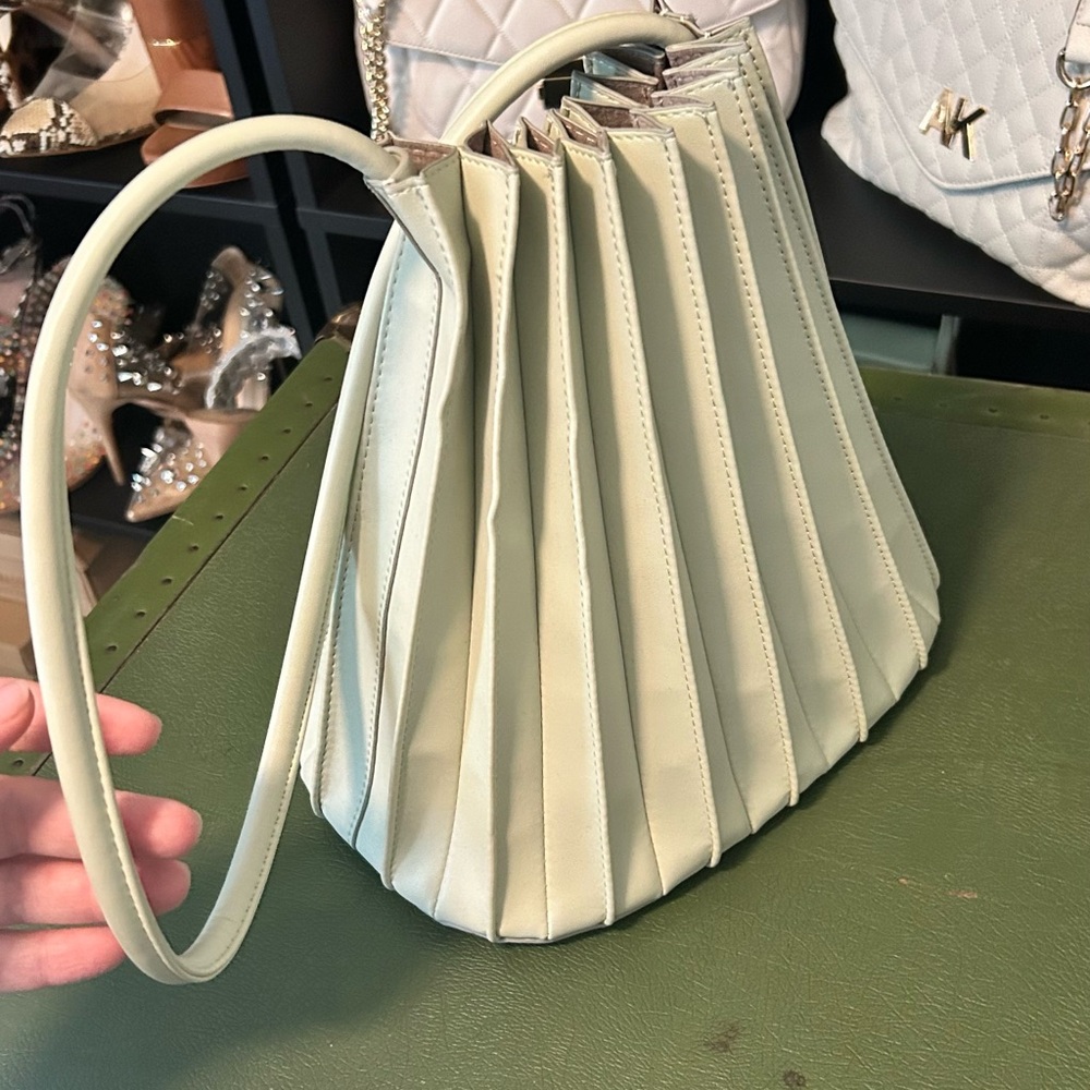 Light Green Accordian Purse